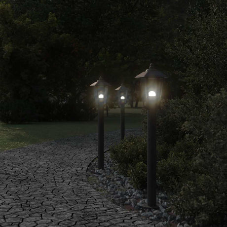 Vidaxx lampadaire d'extérieur 80 cm acier inoxydable noir