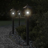 Vidaxx lampadaire d'extérieur 80 cm acier inoxydable noir