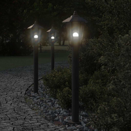 Vidaxx lampadaire d'extérieur 80 cm acier inoxydable noir