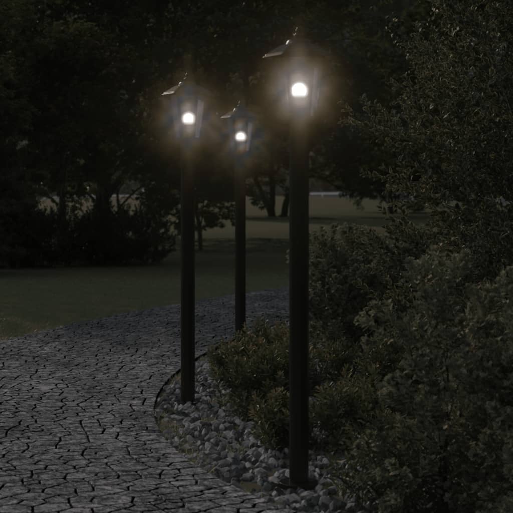 Vidaxx lampadaire d'extérieur 120 cm acier inoxydable noir