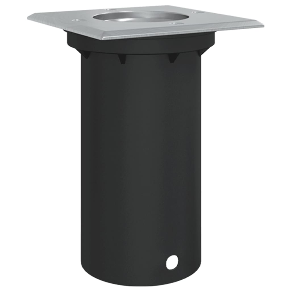 Vidaxx éclairage de sol extérieur carré 10,5x10,5 cm aluminium noir