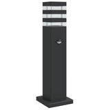 VidaXL lampadaires d'extérieur avec capteur 50 cm aluminium noir