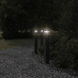 VidaXL lampadaire d'extérieur avec capteur 80 cm aluminium noir