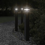 VidaXL lampadaire d'extérieur avec capteur 80 cm aluminium noir