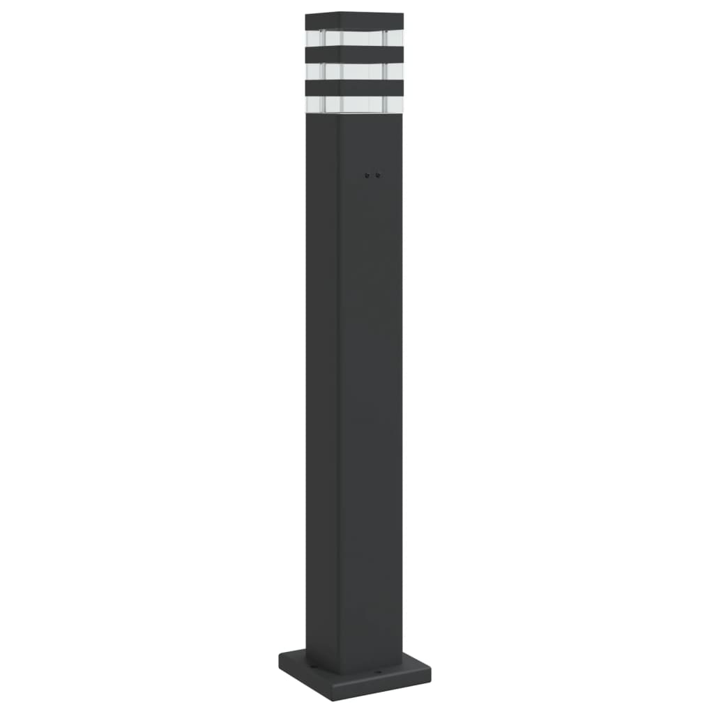 VidaXL lampadaire d'extérieur avec douille 80 cm aluminium noir