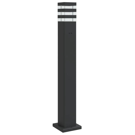 VidaXL lampadaire d'extérieur avec douille 80 cm aluminium noir