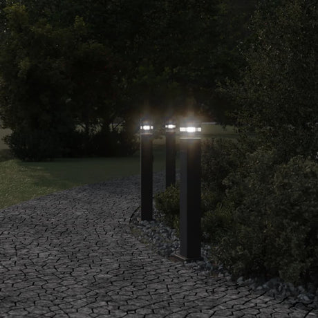 VidaXL lampadaire d'extérieur avec douille 80 cm aluminium noir