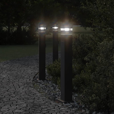 VidaXL lampadaire d'extérieur avec douille 80 cm aluminium noir