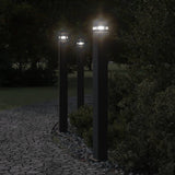 VidaXL lampadaire d'extérieur avec douille 110 cm aluminium noir