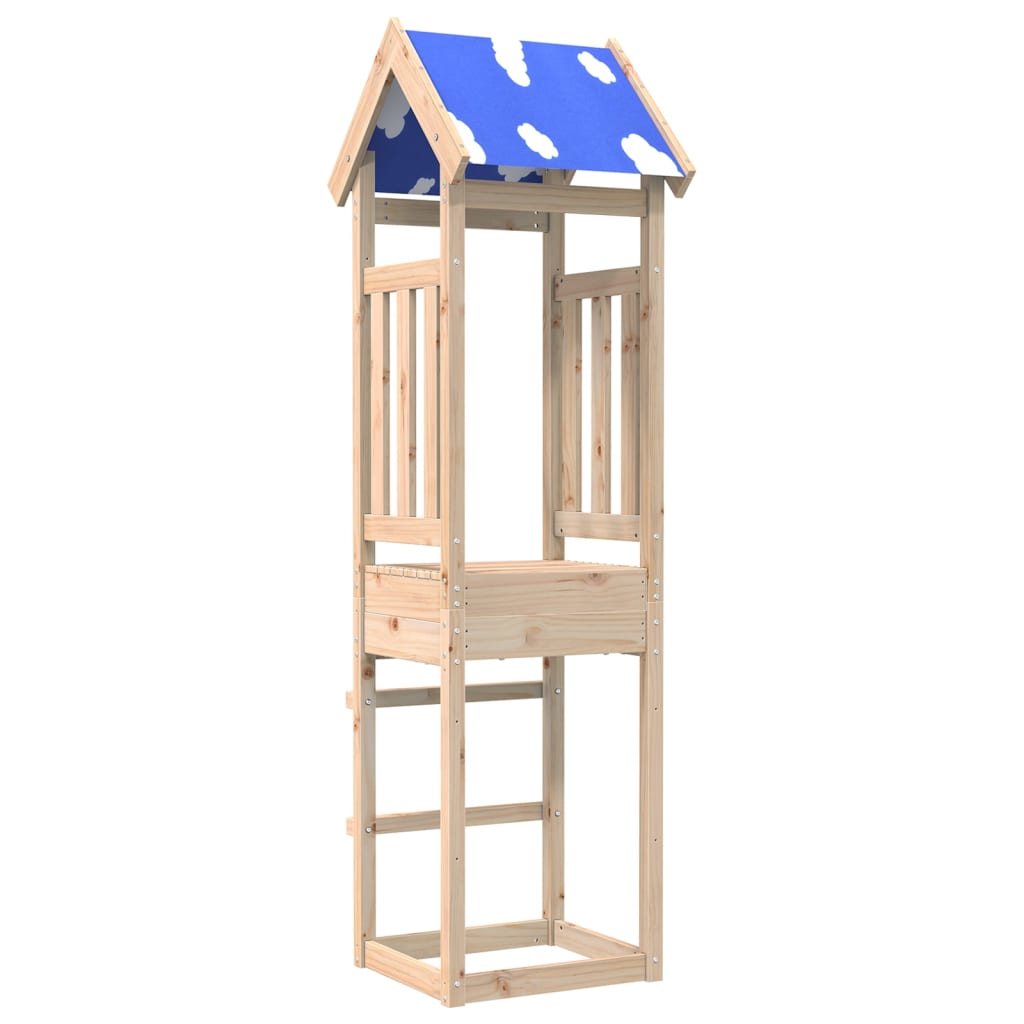 VidaXL play tower 52.5x46.5x208 cm Solid pine