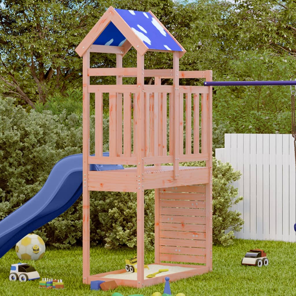 Vidaxl Play tower with rock wall 110.5x52.5x215 cm Douglas Vurenhout