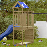 Vidaxl Play Tower med Rock Wall 110.5x52.5x215 cm Impregnerat trä