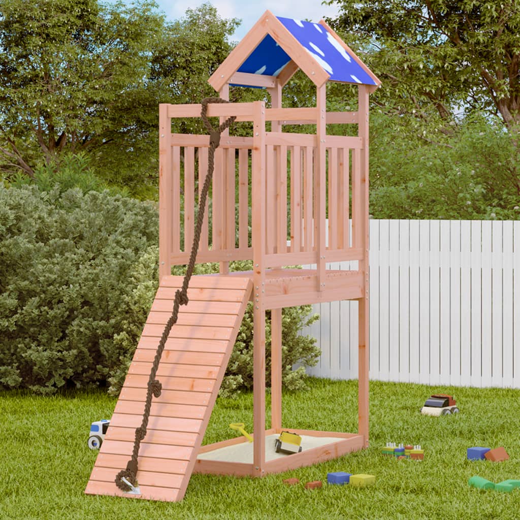 Vidaxl Play Tower 110.5x52.5x215 cm Solid Douglashout