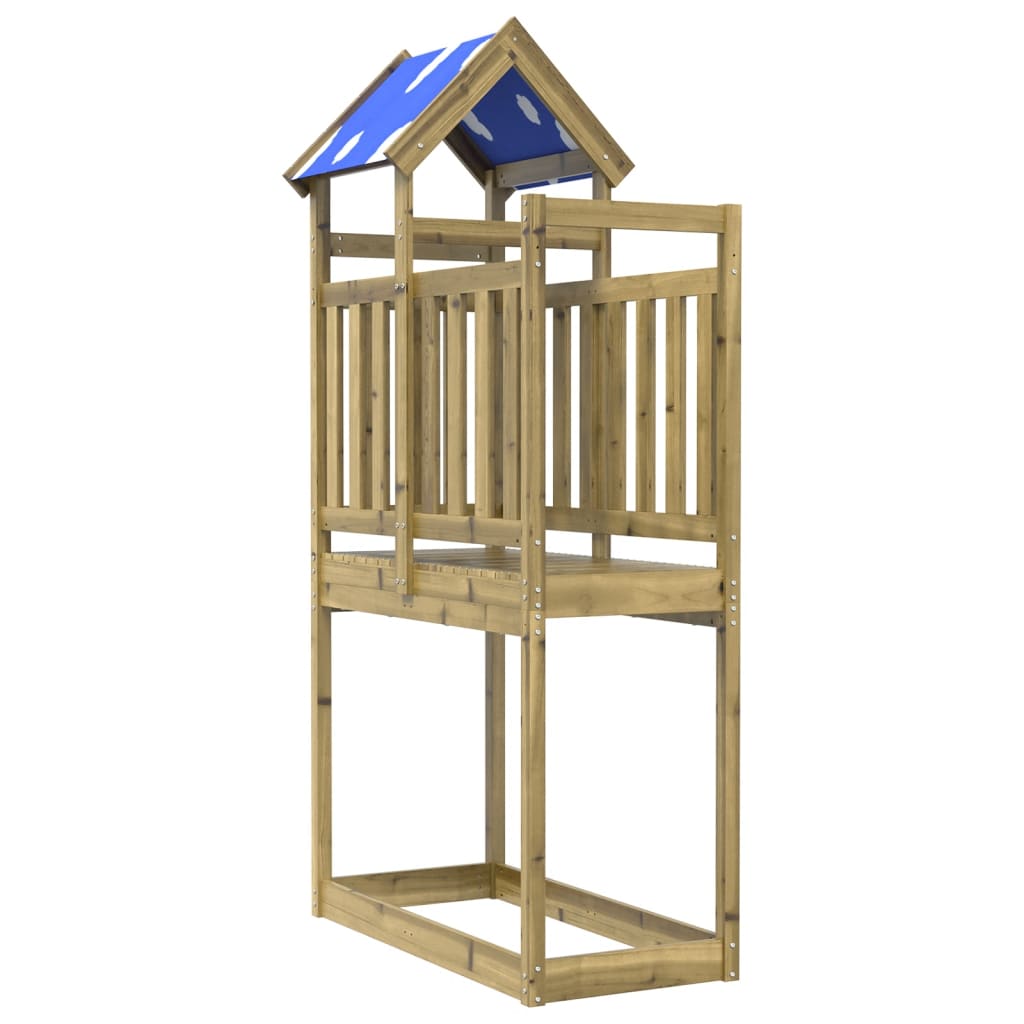 VidaXL play tower 110.5x52.5x215 cm impregnated pine