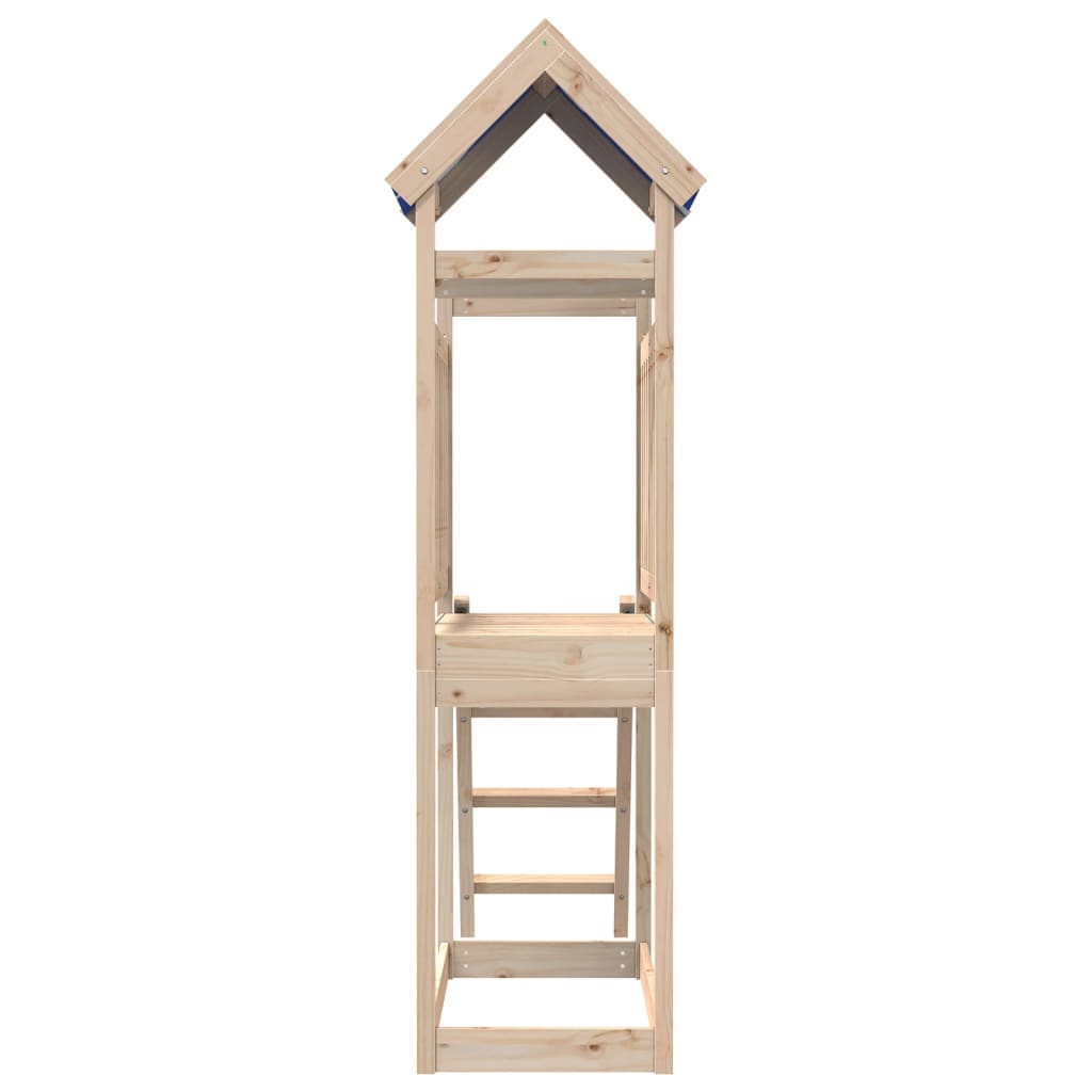 Vidaxl Play Tower with Ladder 110.5x52.5x215 cm Solid pine