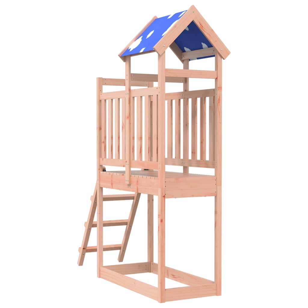 Vidaxl Play Tower med stege 110.5x52.5x215 cm Solid Douglashout