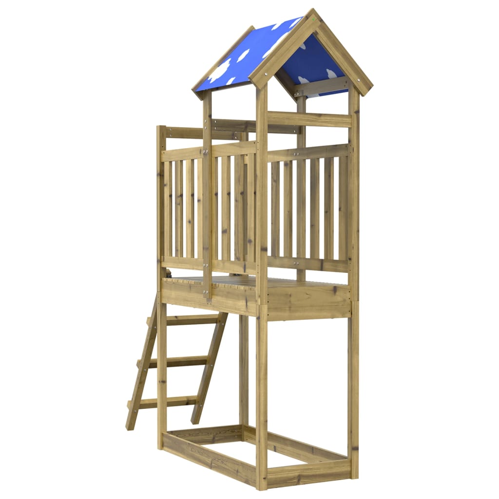 Vidaxl Play Tower Ladder 110.5x52.5x215 cm impregnowana sosna