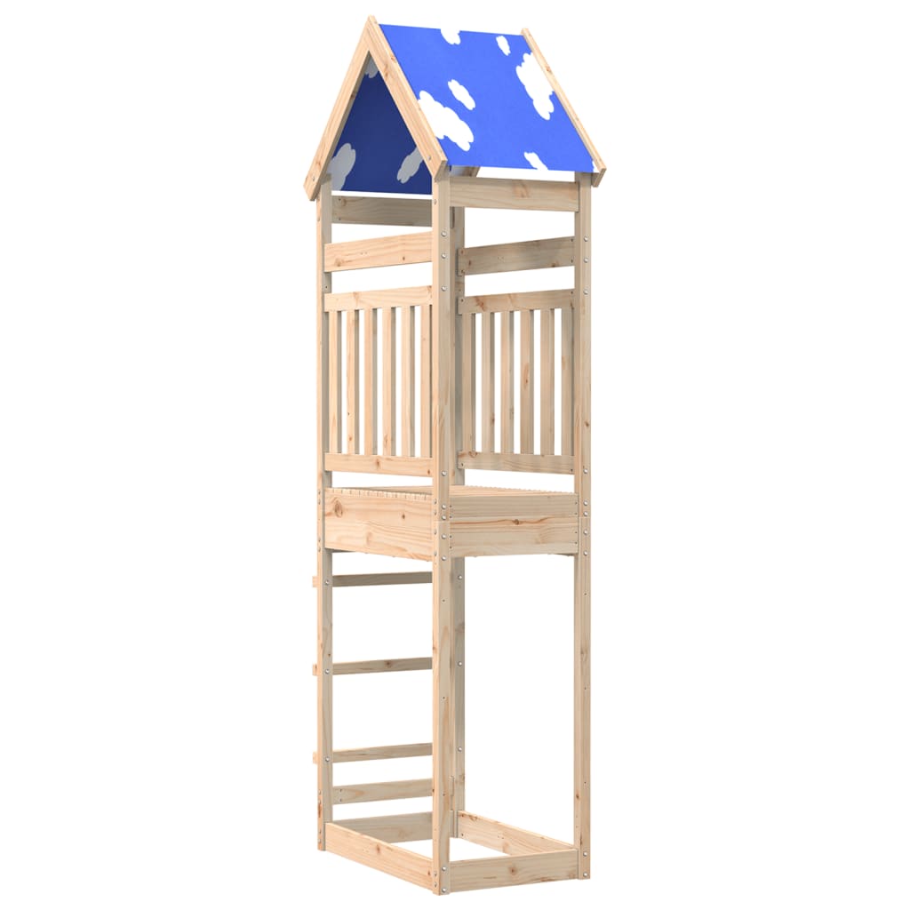 Vidaxl Play Tower 85x52.5x265 cm Solid fyrretræ