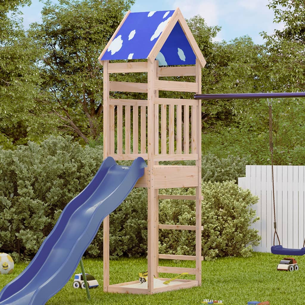 Vidaxl Play Tower 85x52.5x265 cm Solid fyrretræ