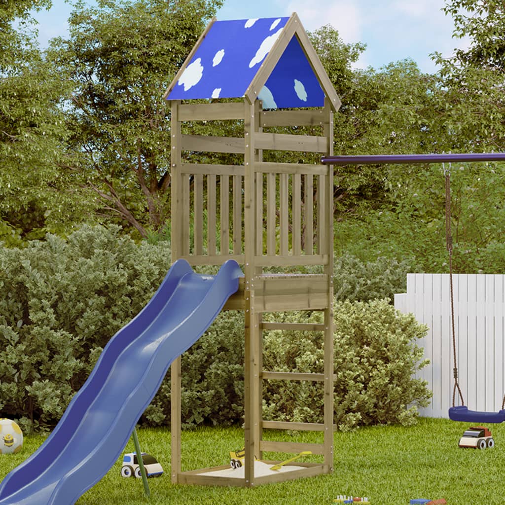 Vidaxl Play Tower 85x52.5x265 cm imprägnéiert Pine