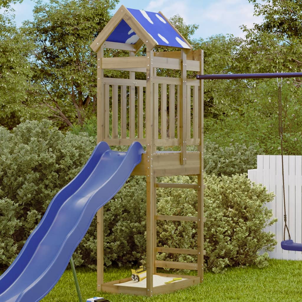 Vidaxl Play Tower 85x52.5x239 cm Imprägnéiert Pine