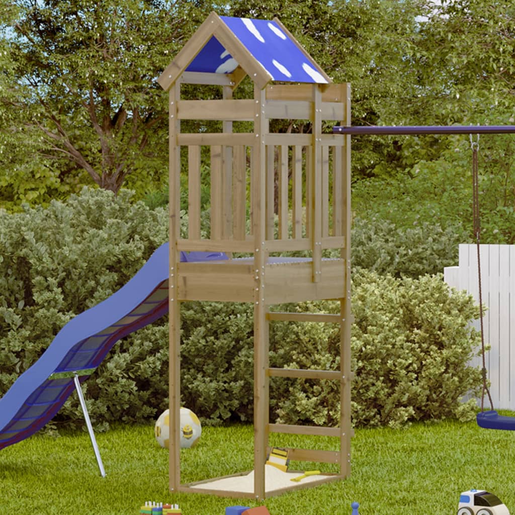 Vidaxl Play Tower 85x52.5x239 cm Pine impregnato