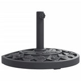 Pied de parasol Vidaxx pour mât de ø38 48 mm 9 kg demi-rond