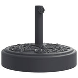 Pied de parasol Vidaxl pour mâts de ø38 48 mm 25 kg rond