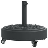 Pied de parasol Vidaxx à roulettes pour mât de ø38 48 mm 27 kg rond