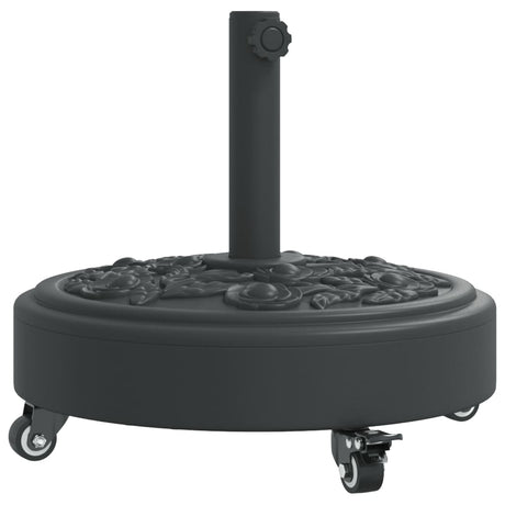 Pied de parasol Vidaxx à roulettes pour mât de ø38 48 mm 27 kg rond
