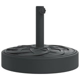 Pied de parasol Vidaxl pour mâts de ø38 48 mm 25 kg rond