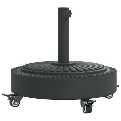Pied de parasol Vidaxx à roulettes pour mât de ø38 48 mm 27 kg rond
