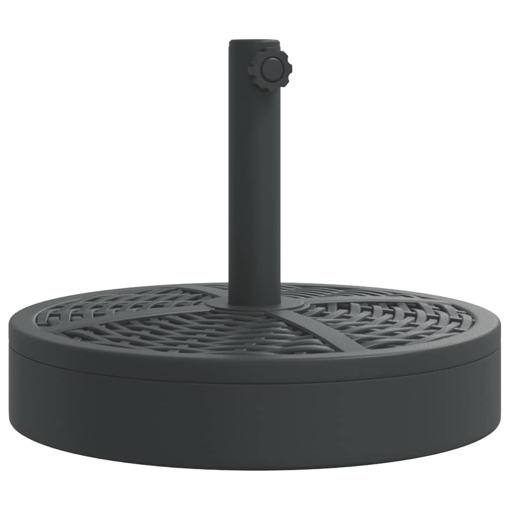 Pied de parasol Vidaxl pour mâts de ø38 48 mm 25 kg rond