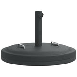 Pied de parasol VidaXL avec poignées pour mât de ø38 48 mm 25 kg rond