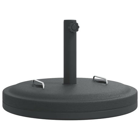 Pied de parasol VidaXL avec poignées pour mât de ø38 48 mm 25 kg rond