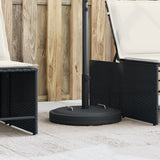 Pied de parasol VidaXL avec poignées pour mât de ø38 48 mm 25 kg rond