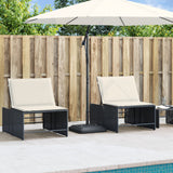 Pied de parasol VidaXL avec poignées pour mât ø38 48 mm 27 kg carré