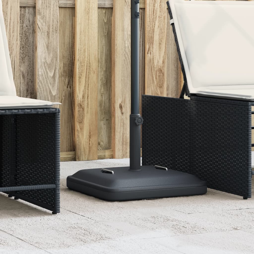 Pied de parasol VidaXL avec poignées pour mât ø38 48 mm 27 kg carré
