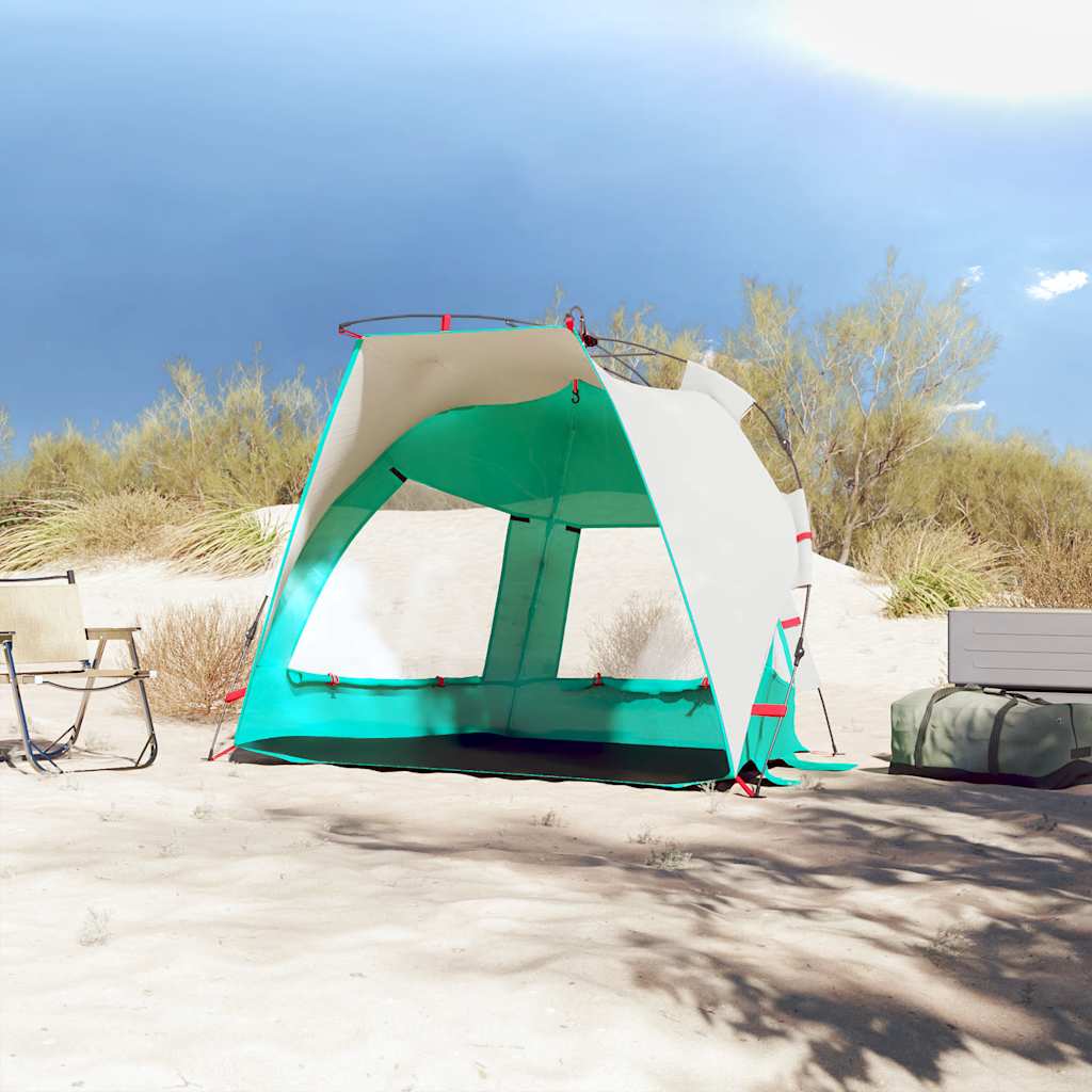 VidaXL beach tent 2-person waterproof fast-release sea green