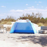 Vidaxl beach tent 2-person waterproof fast-release azure blue