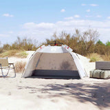 Vidaxl Beach Tenda per 2 persone impermeabile a rilascio rapido grigio