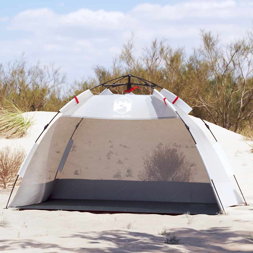 VidaXL beach tent 2-person waterproof fast-release gray