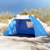 Vidaxl Beach Tent 2 Personne étanche à libération rapide Azure Bleu