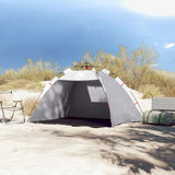 VidaXL beach tent 2-person waterproof fast-release gray