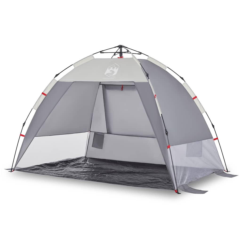 Vidaxl Beach Tent 2 Personne étanche à libération rapide Gray