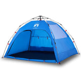 Vidaxl Beach Tenda per 2 persone impermeabile a rilascio rapido azzurro blu azzurro