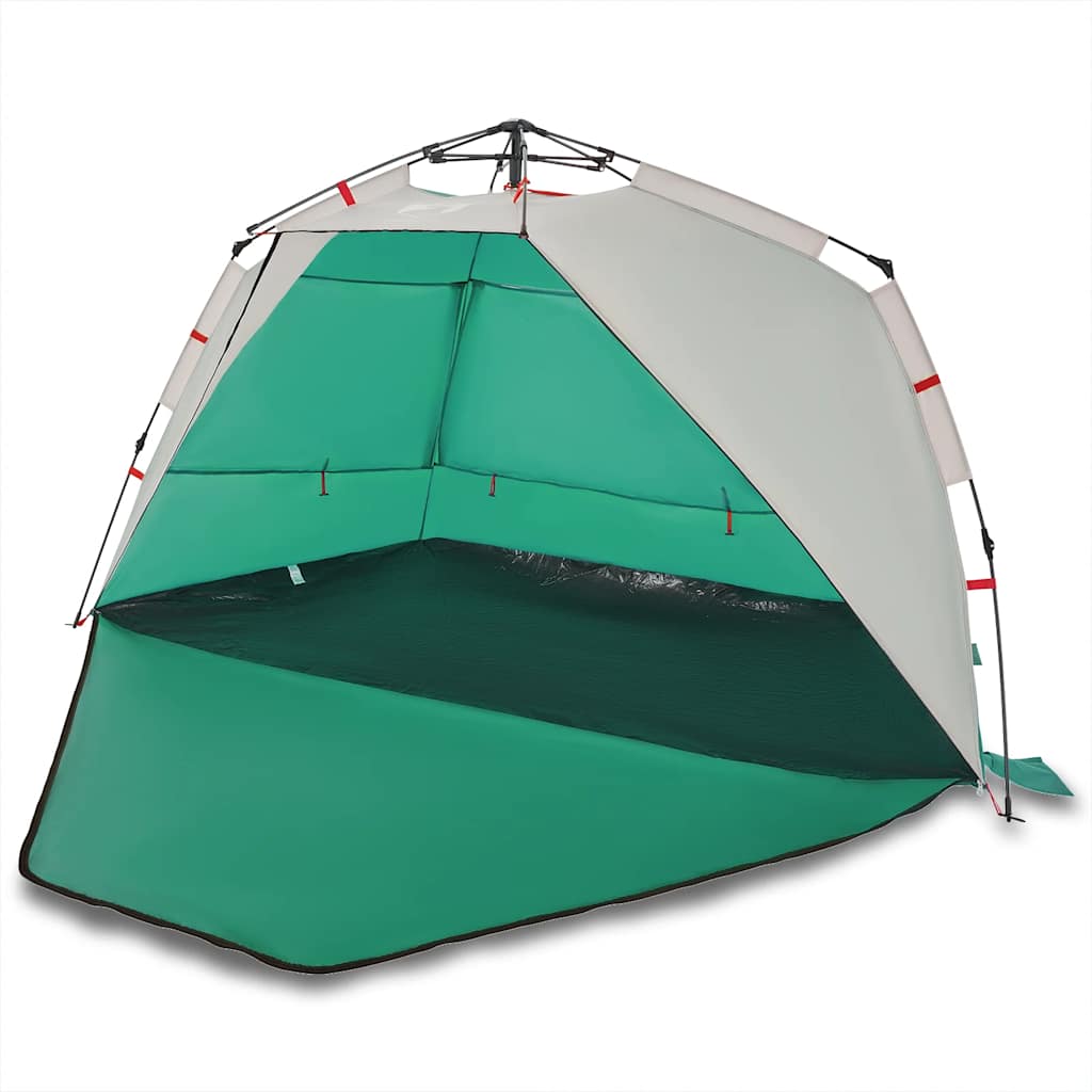 Vidaxl Beach Tent 3-osobowy wodoodporny wodoodporny, szybko uwalniany morski zielony