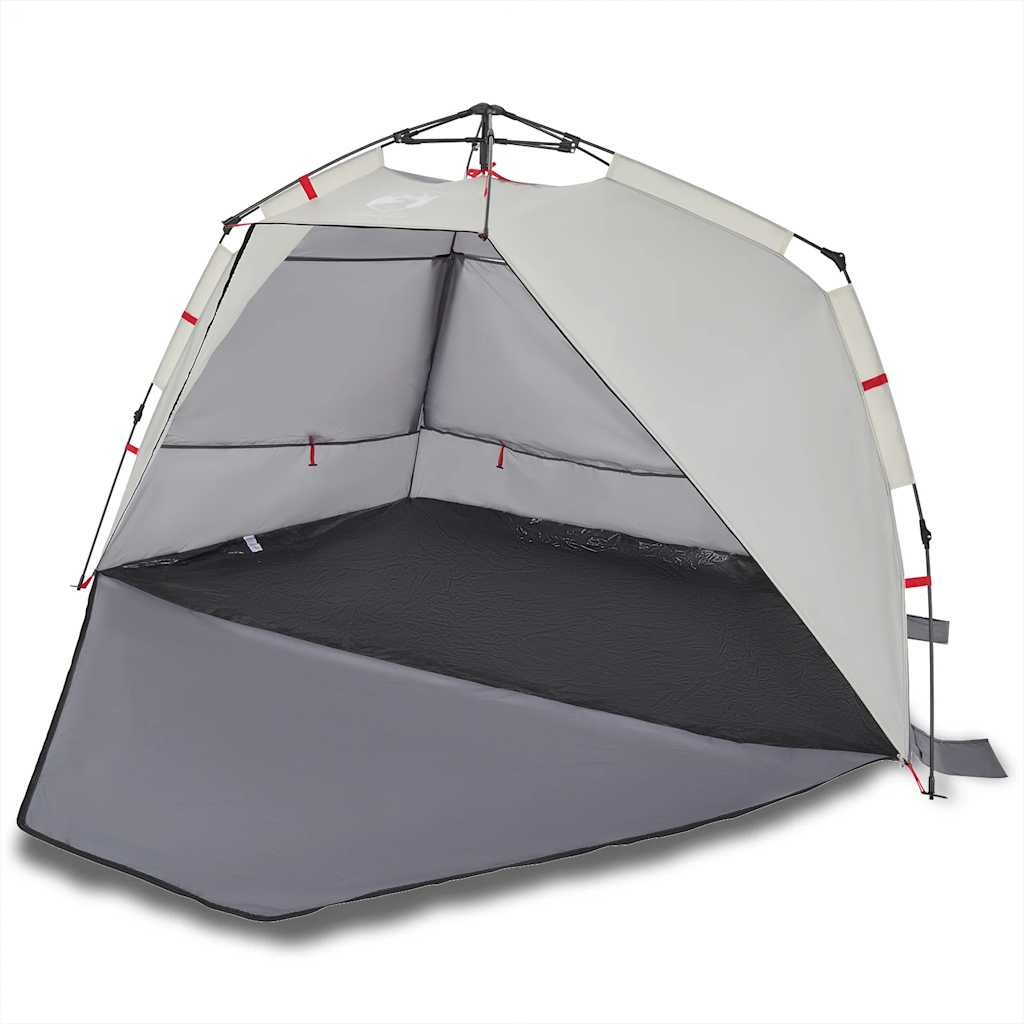 VidaXL beach tent 3-person waterproof fast release gray