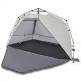 Vidaxl Beach Tent de 3 personas impermeables a impermeable gris