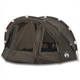 VidaXL tente de pêche 4 personnes imperméable marron